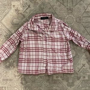 Burberry Plaid Shirt Size 12m